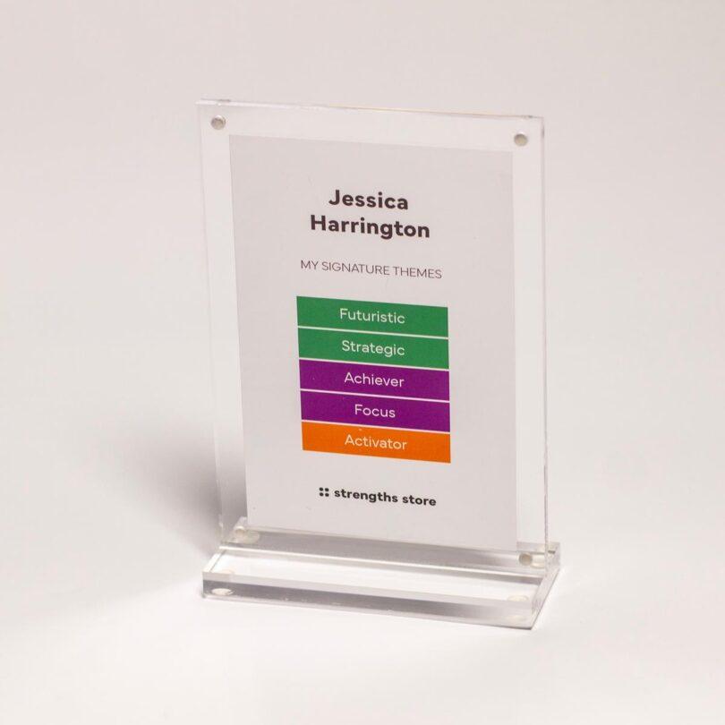 Corporate/Coach Office Placard | Top 5 Strengths