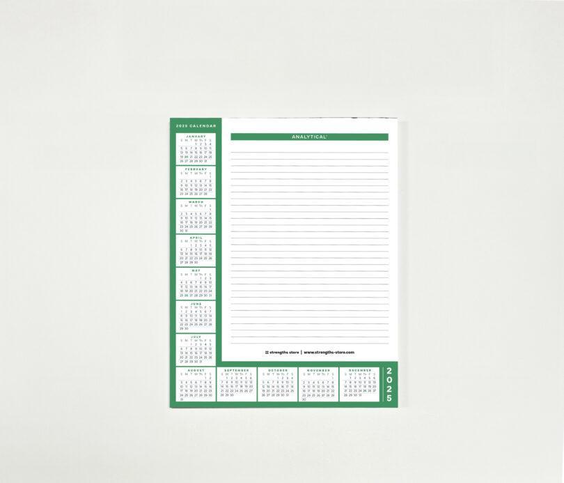 2025 Calendar Notepad | Select A Strength - Image 3
