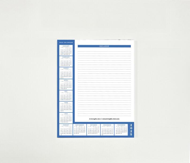 2025 Calendar Notepad | Select A Strength - Image 5