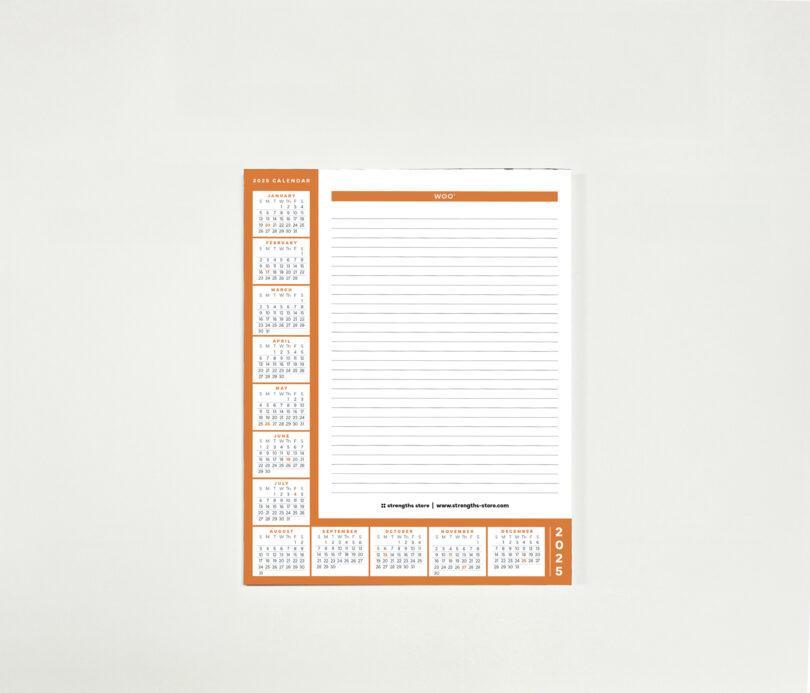 2025 Calendar Notepad | Select A Strength - Image 6